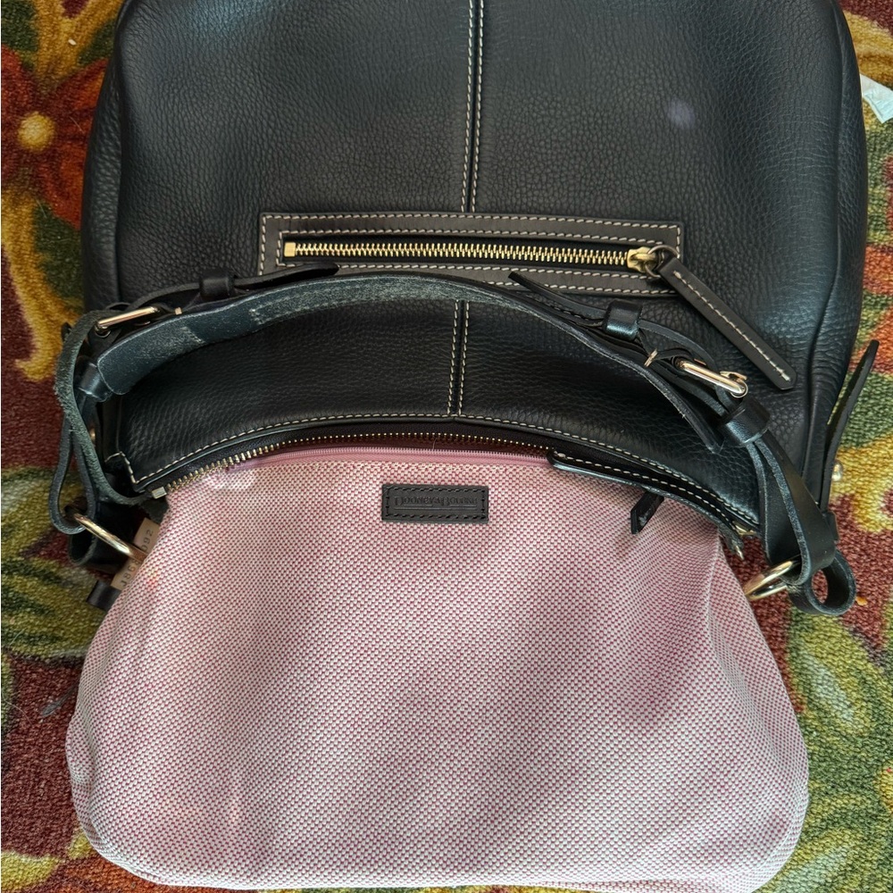 Dooney & Bourke Hobo Handbag Armbag Purse Black Pebble Leather - Picture 13 of 16